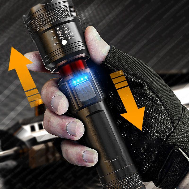 🔦☀️Super Strong Light Zoomable Flashlight