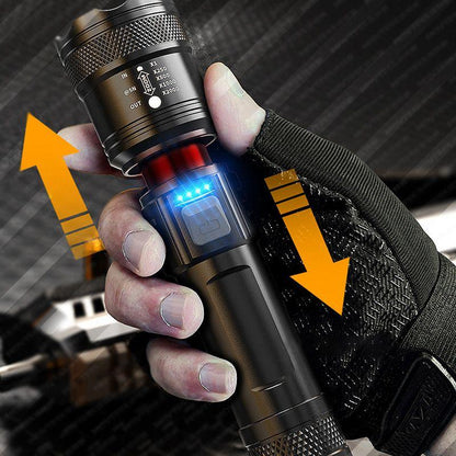 🔦☀️Super Strong Light Zoomable Flashlight
