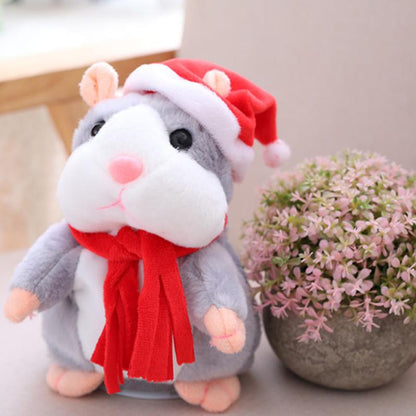 🐹 Talking Hamster Plush – repeats whatever you say, auto head-shaking, hilarious fun for kids & adults