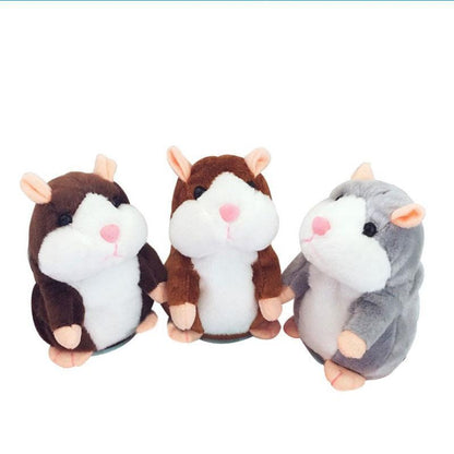 🐹 Talking Hamster Plush – repeats whatever you say, auto head-shaking, hilarious fun for kids & adults