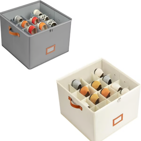 Oxford Fabric Foldable Design Shoe Organizer, Storage Box