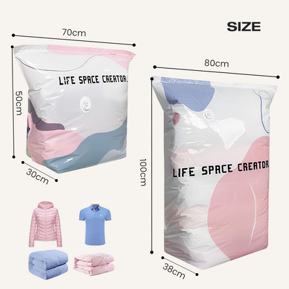 No-Pump 3D Vacuum Storage Bags