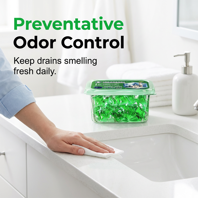 Drain Deodorizer Pods – Bio‑enzyme formula neutralizes smells at the source.🚰✅