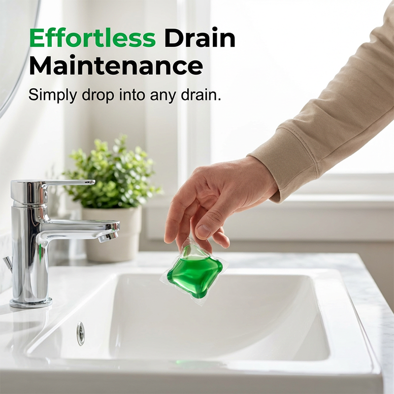 Drain Deodorizer Pods – Bio‑enzyme formula neutralizes smells at the source.🚰✅