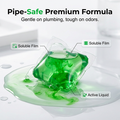 Drain Deodorizer Pods – Bio‑enzyme formula neutralizes smells at the source.🚰✅