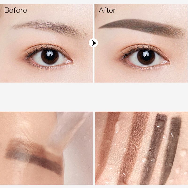 Instant Adjustable Eyebrow Stamp – Two‑color brow powder, waterproof & smudge‑proof.