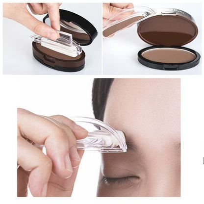 Instant Adjustable Eyebrow Stamp – Two‑color brow powder, waterproof & smudge‑proof.
