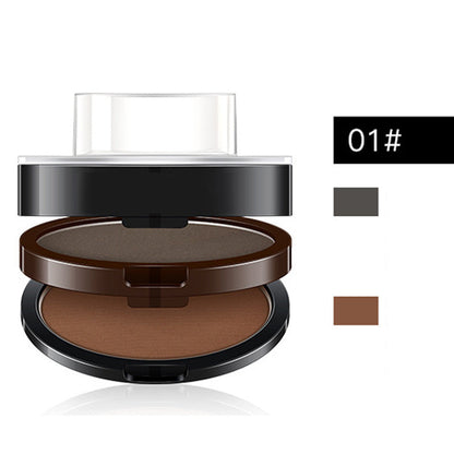 Instant Adjustable Eyebrow Stamp – Two‑color brow powder, waterproof & smudge‑proof.