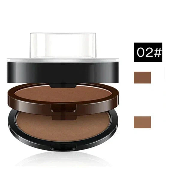 Instant Adjustable Eyebrow Stamp – Two‑color brow powder, waterproof & smudge‑proof.