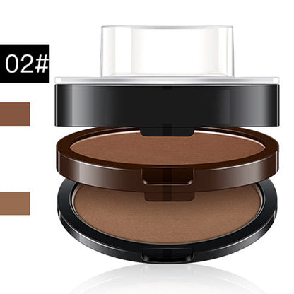 Instant Adjustable Eyebrow Stamp – Two‑color brow powder, waterproof & smudge‑proof.