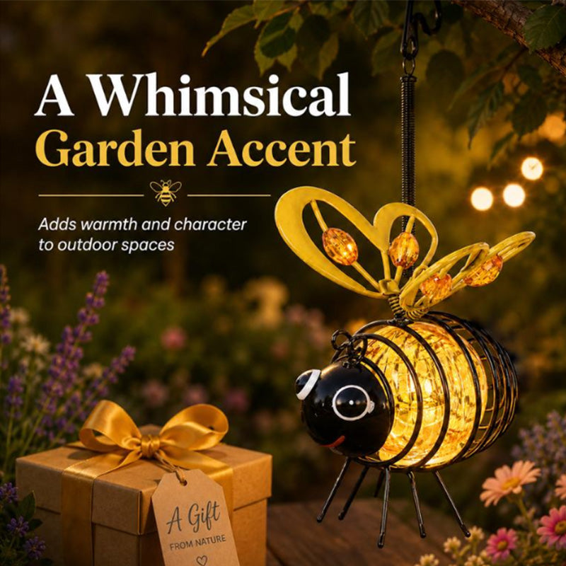 🔥50K+ SOLD! Solar-powered hanging bee lamp🌞🌜
