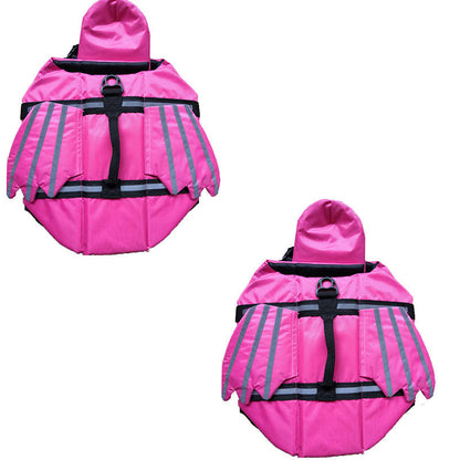 🐶 Reflective Angel Wing Dog Life Jacket | Buoyancy Support