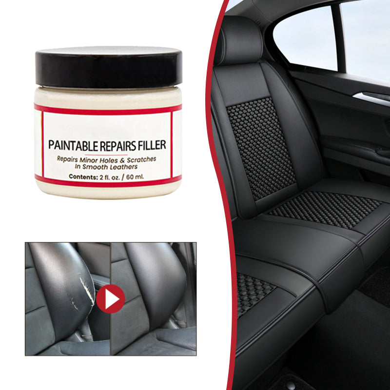 Leather repair cream – fills deep scratches & cracks, restores smooth feel, safe for all leather types