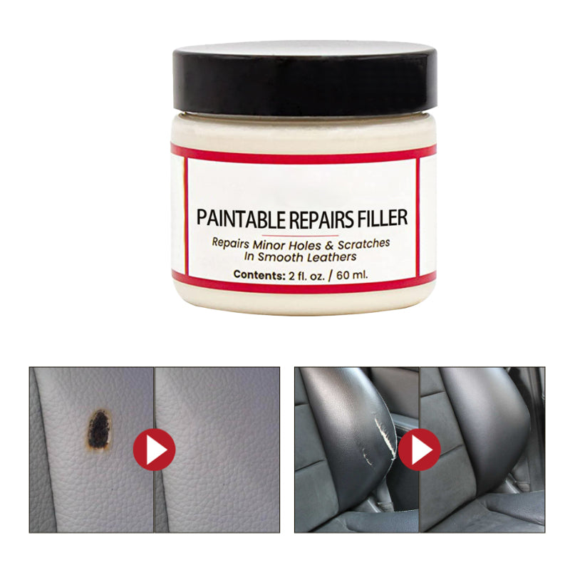Leather repair cream – fills deep scratches & cracks, restores smooth feel, safe for all leather types