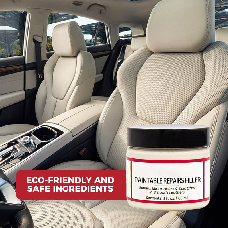 Leather repair cream – fills deep scratches & cracks, restores smooth feel, safe for all leather types