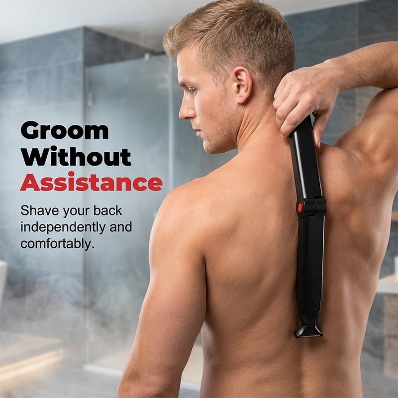 Reach-Anywhere Body Trimmer – Safe for Chest, Back & Below-the-Belt