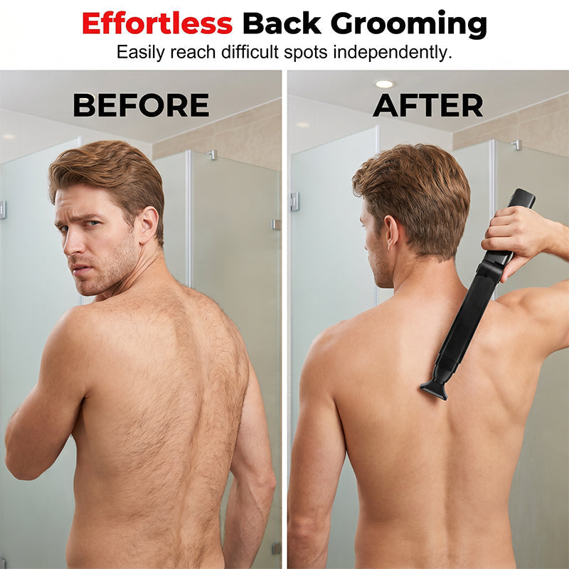 Reach-Anywhere Body Trimmer – Safe for Chest, Back & Below-the-Belt