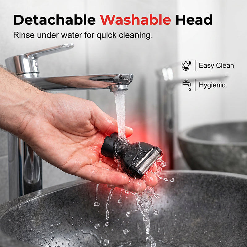 Reach-Anywhere Body Trimmer – Safe for Chest, Back & Below-the-Belt