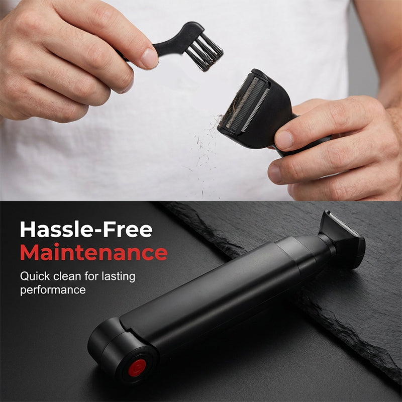 Reach-Anywhere Body Trimmer – Safe for Chest, Back & Below-the-Belt