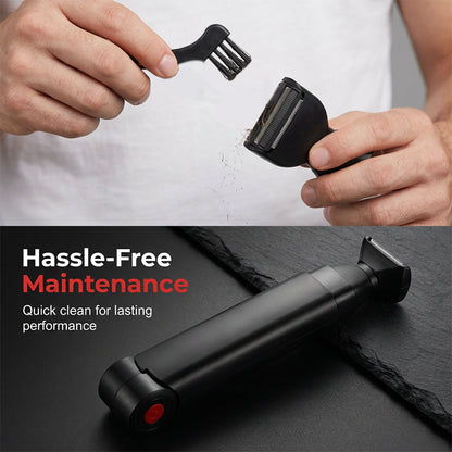 Reach-Anywhere Body Trimmer – Safe for Chest, Back & Below-the-Belt