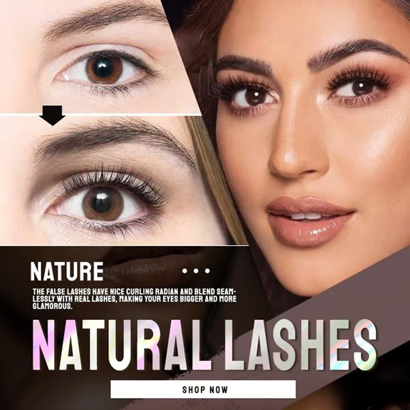 Reusable Self‑Adhesive False Eyelashes 3 Pairs