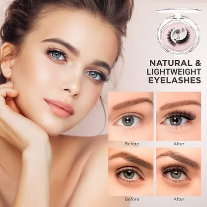 Reusable Self‑Adhesive False Eyelashes 3 Pairs