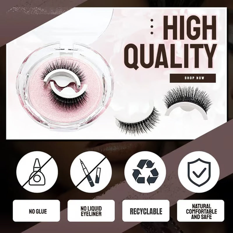 Reusable Self‑Adhesive False Eyelashes 3 Pairs