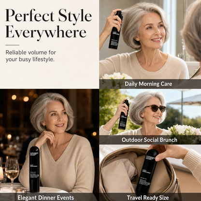 Fluffy Hair Shaping Spray, Long Lasting Peach Scent Volumizing Hair Mist for All-Day Hold