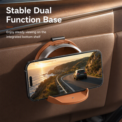 Foldable Car Door Cup Holder — Large Diameter, Premium Faux Leather, Clip-On🚗☕