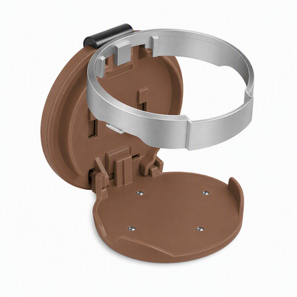 Foldable Car Door Cup Holder — Large Diameter, Premium Faux Leather, Clip-On🚗☕