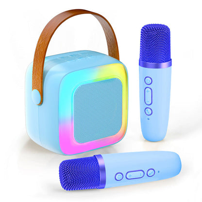 Mini Karaoke Machine for Kids with Wireless Microphones