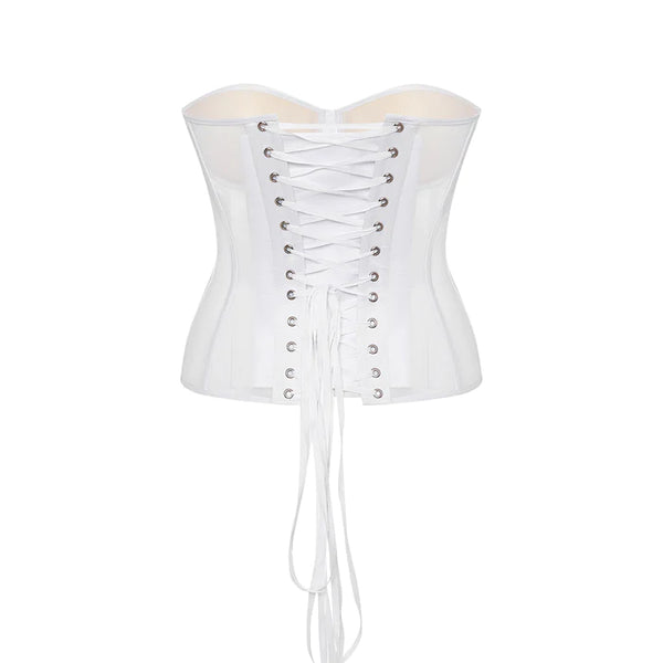 Curvaceous Bustier White